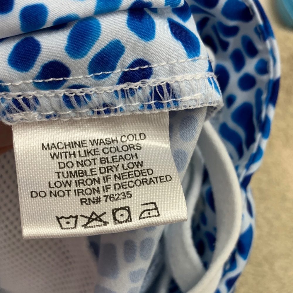 Reel Legends Blue Patterned Performance Shorts - Picture 4 of 5